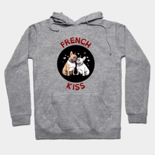 French Kiss | French Bulldog Pun Hoodie